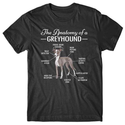 Anatomy of a Greyhound T-shirt