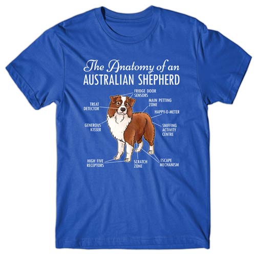 Anatomy of an Australian Shepherd T-shirt
