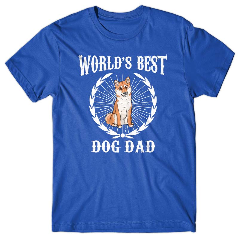 World's Best Dog Dad (Shiba Inu) T-shirt