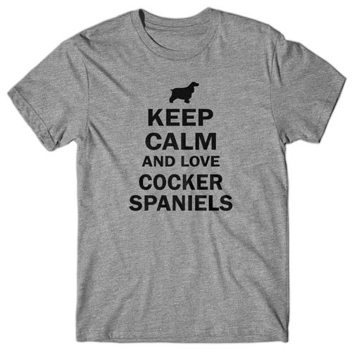 Keep calm and love Cocker Spaniel T-shirt