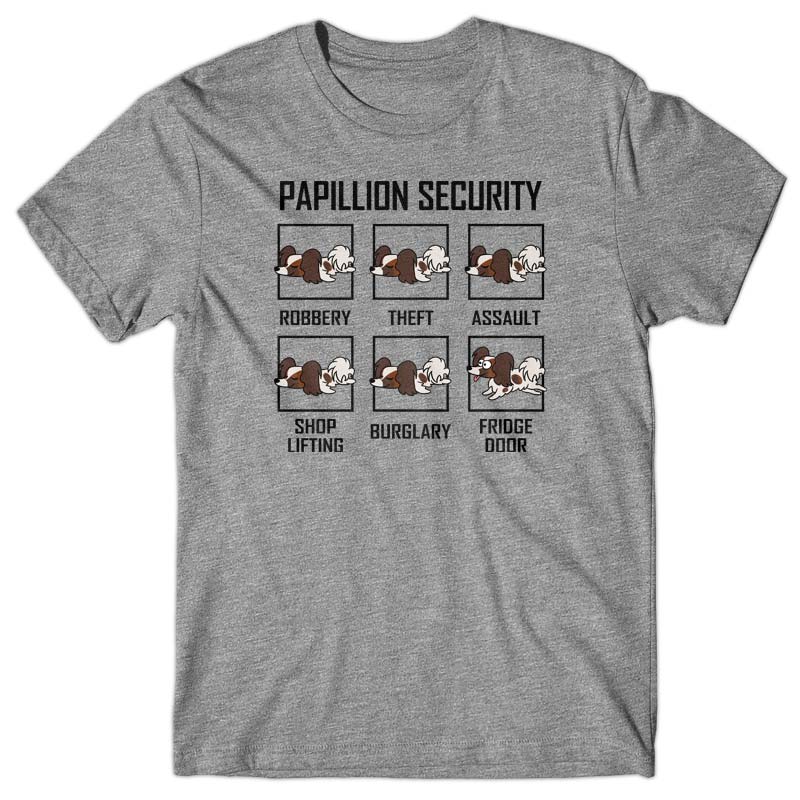 papillion-security-funny-tshirt