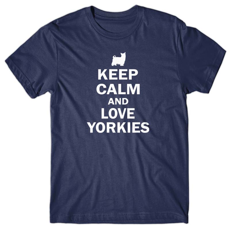 Keep calm and love Yorkies T-shirt