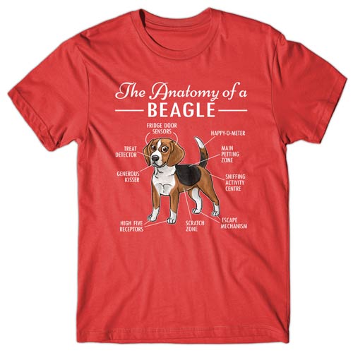 Anatomy of a Beagle T-shirt