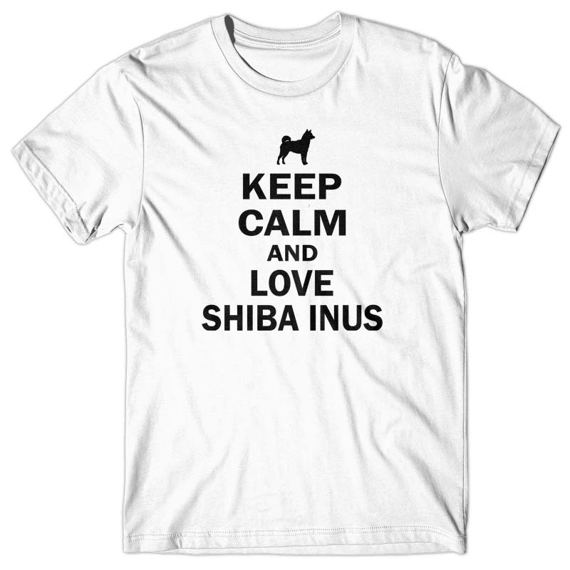 Keep calm and love Shiba Inus T-shirt