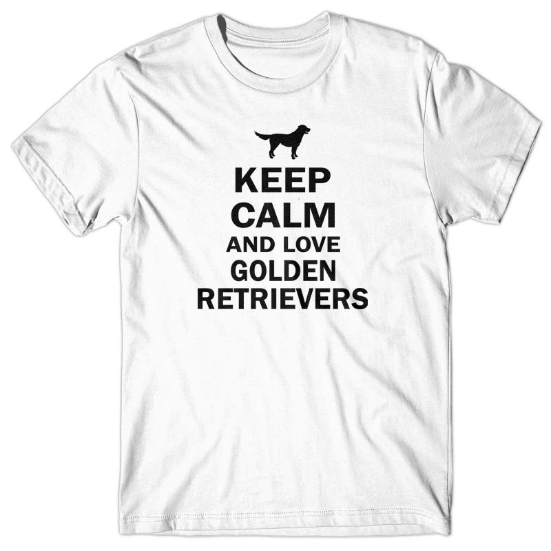 Keep calm and love Golden Retrievers T-shirt