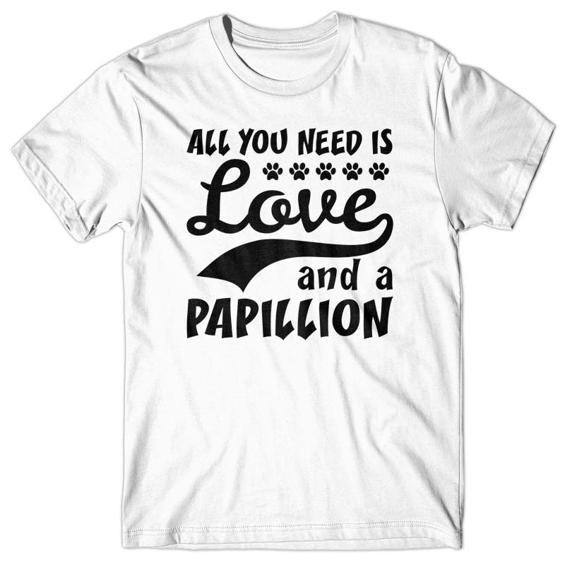 All you need is Love and Papillion T-shirt