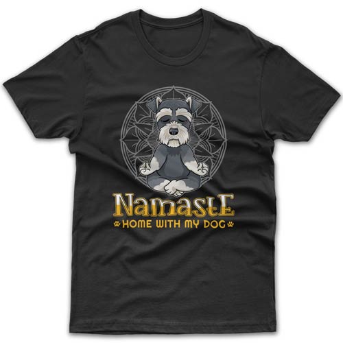 namaste-home-with-my-schnauzer-t-shirt
