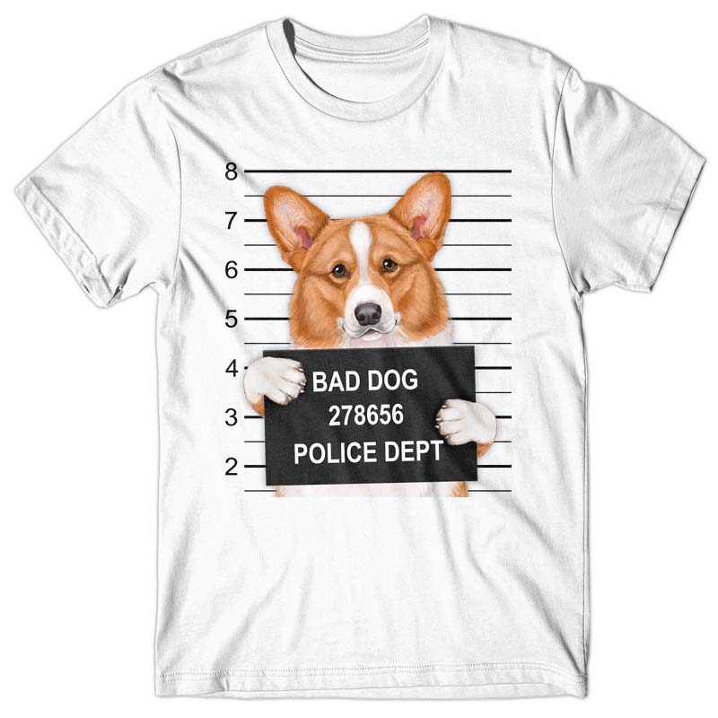 Corgi Mugshot - T-shirt