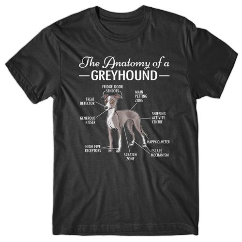 Anatomy of a Greyhound T-shirt