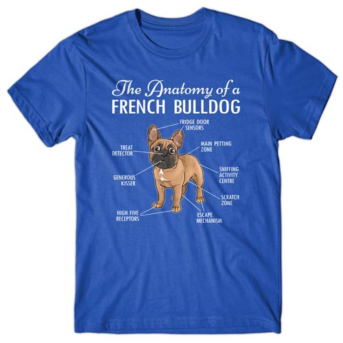 Anatomy of a French Bulldog T-shirt