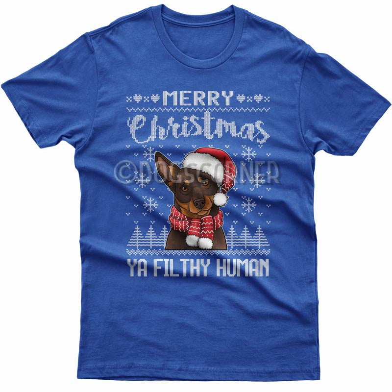 Merry Christmas you filthy human T-shirt (Kelpie)