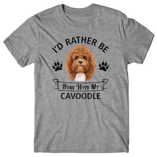 I'd rather be home with my Cavoodle T-shirt