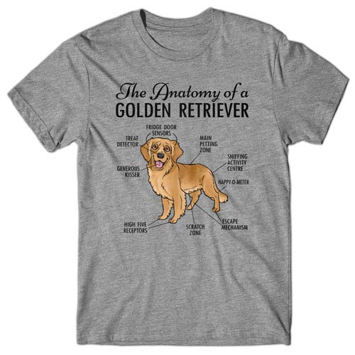 Anatomy of a Golden Retriever T-shirt