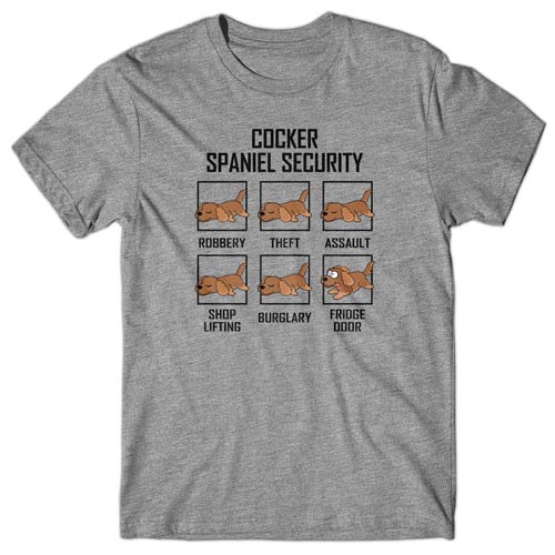 Cocker Spaniel Security T-shirt