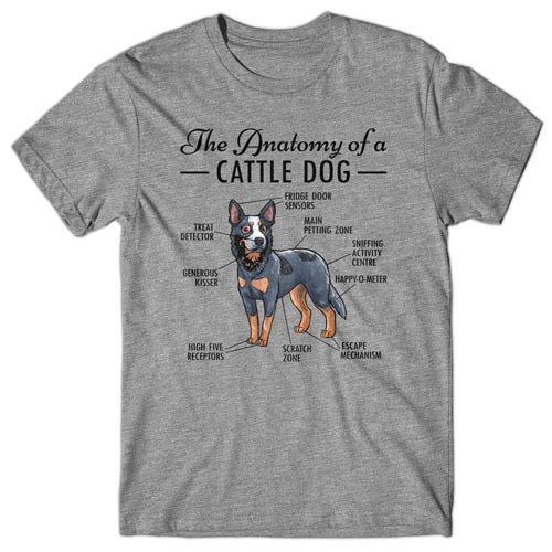 Anatomy of a Cattle Dog T-shirt