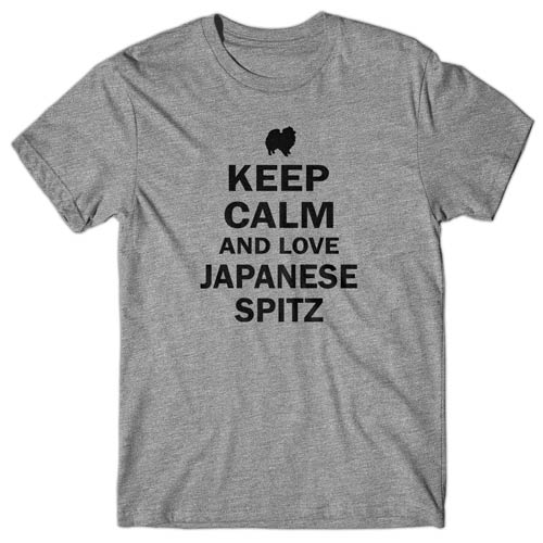 Keep calm and love Japanese Spitz T-shirt