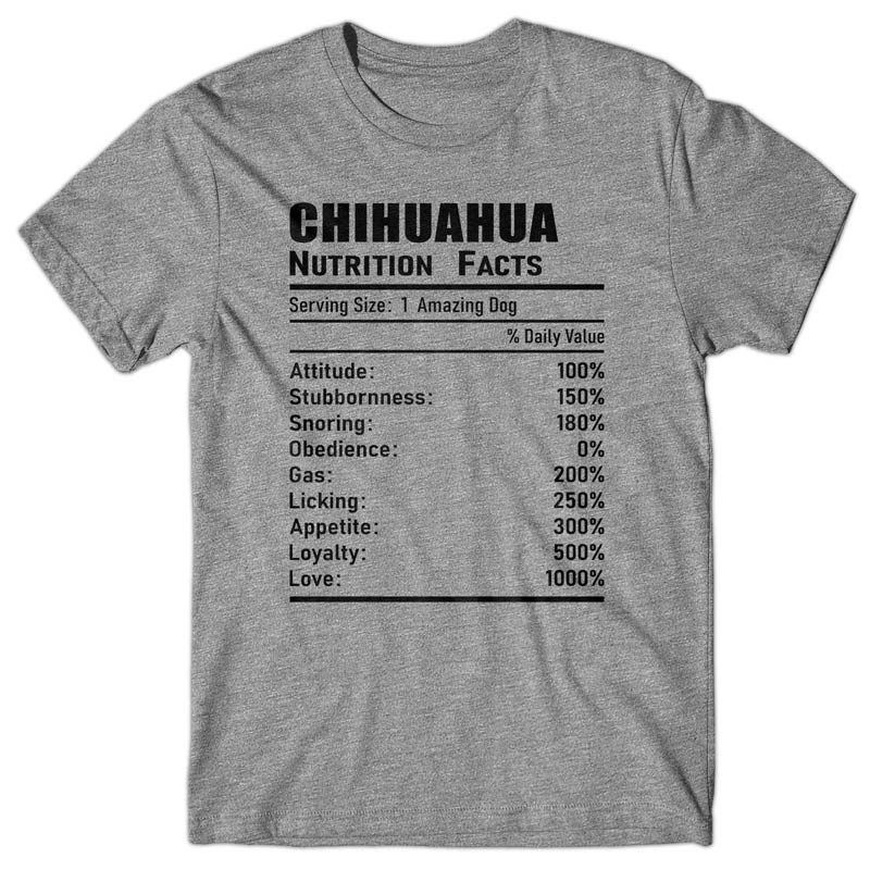 Chihuahua Nutrition Facts T-shirt