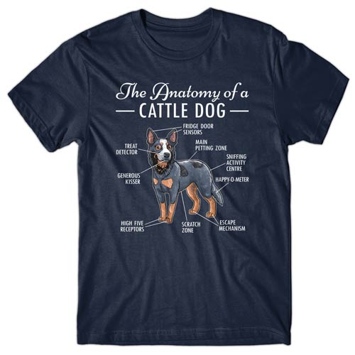 Anatomy of a Cattle Dog T-shirt