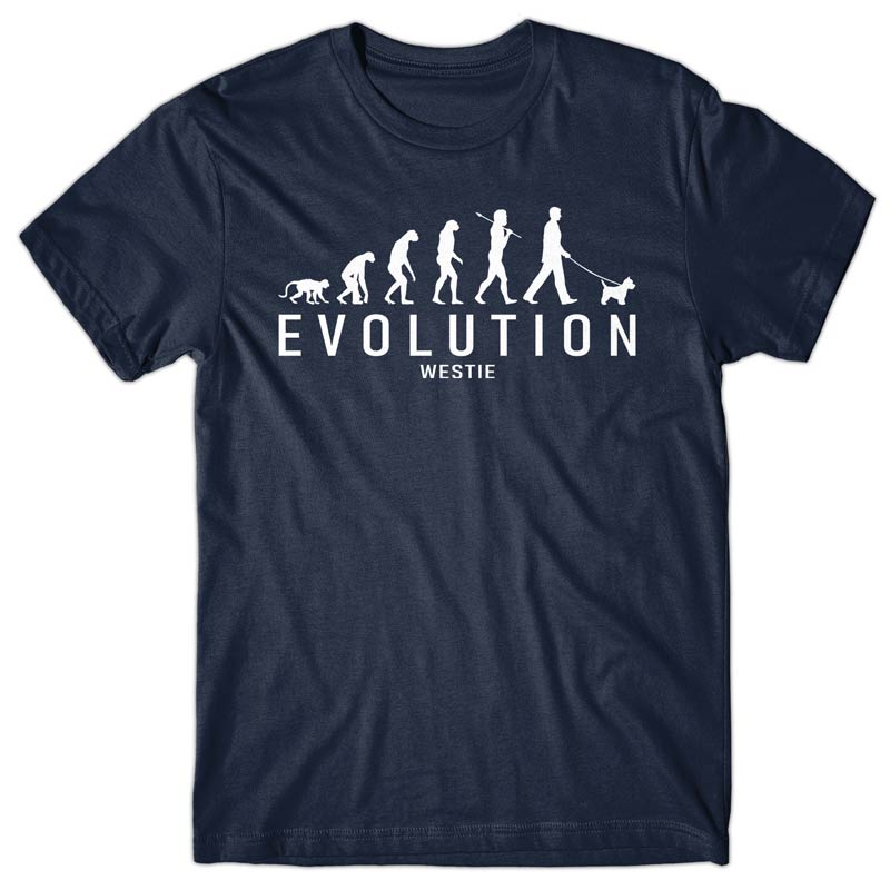 Evolution of Westie T-shirt