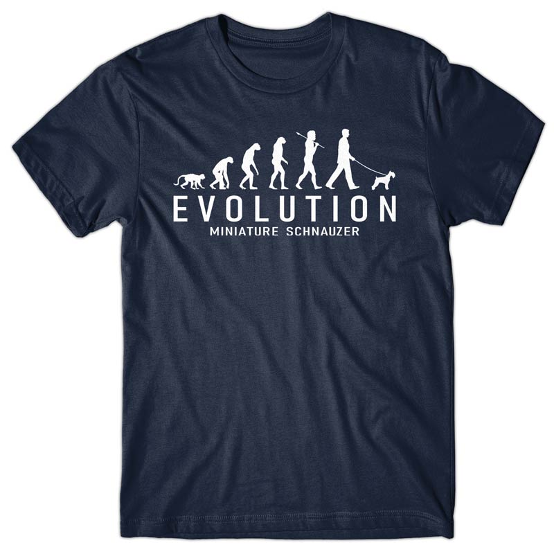 Evolution of Miniature Schnauzer T-shirt