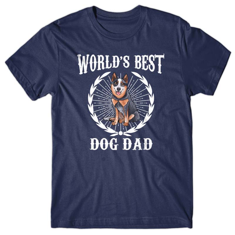 World's Best Dog Dad (Australian Cattle Dog) T-shirt