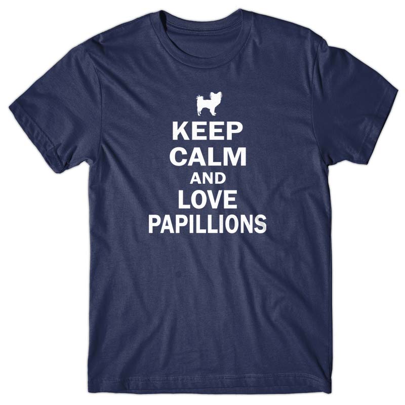 Keep calm and love Papillons T-shirt