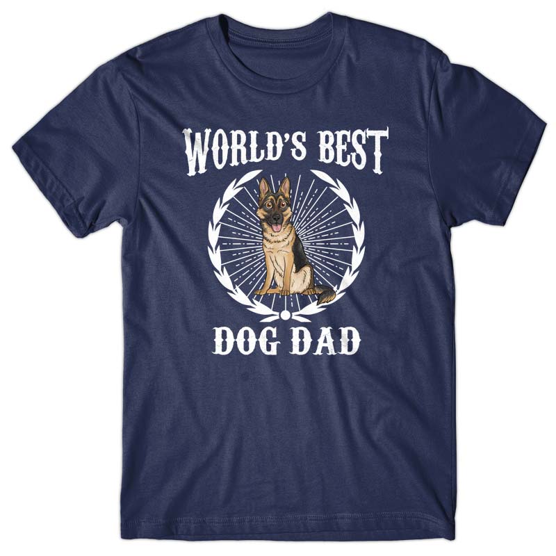 World's Best Dog Dad (German Shepherd) T-shirt