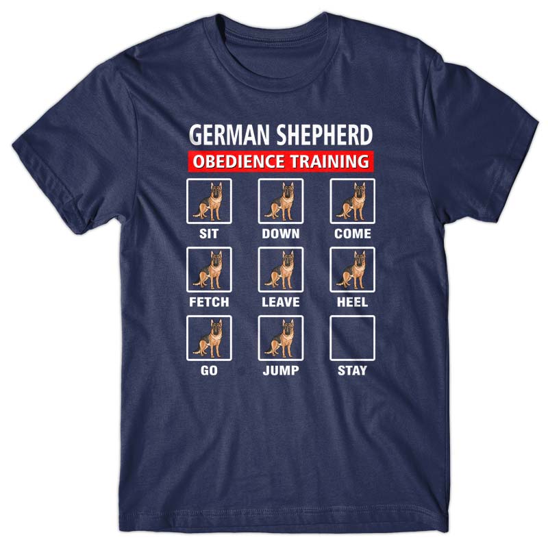 German Shepherd obedience training T-shirt