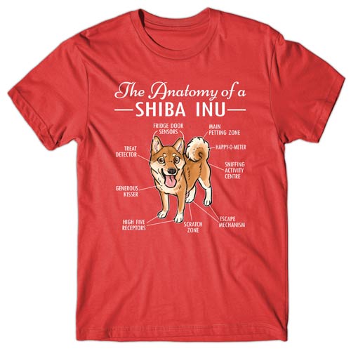 Anatomy of a Shiba Inu T-shirt