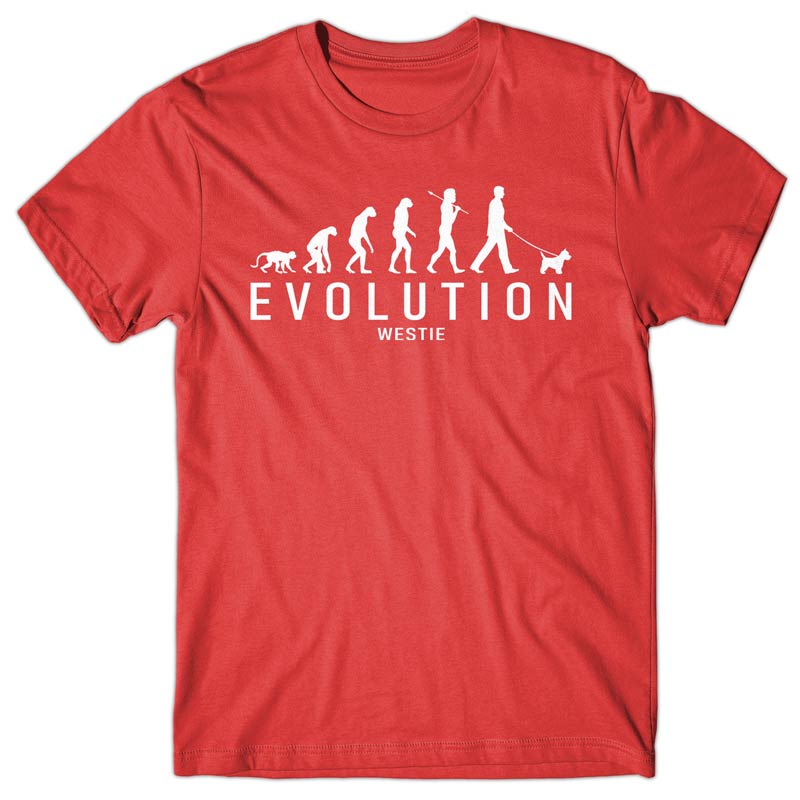 Evolution of Westie T-shirt