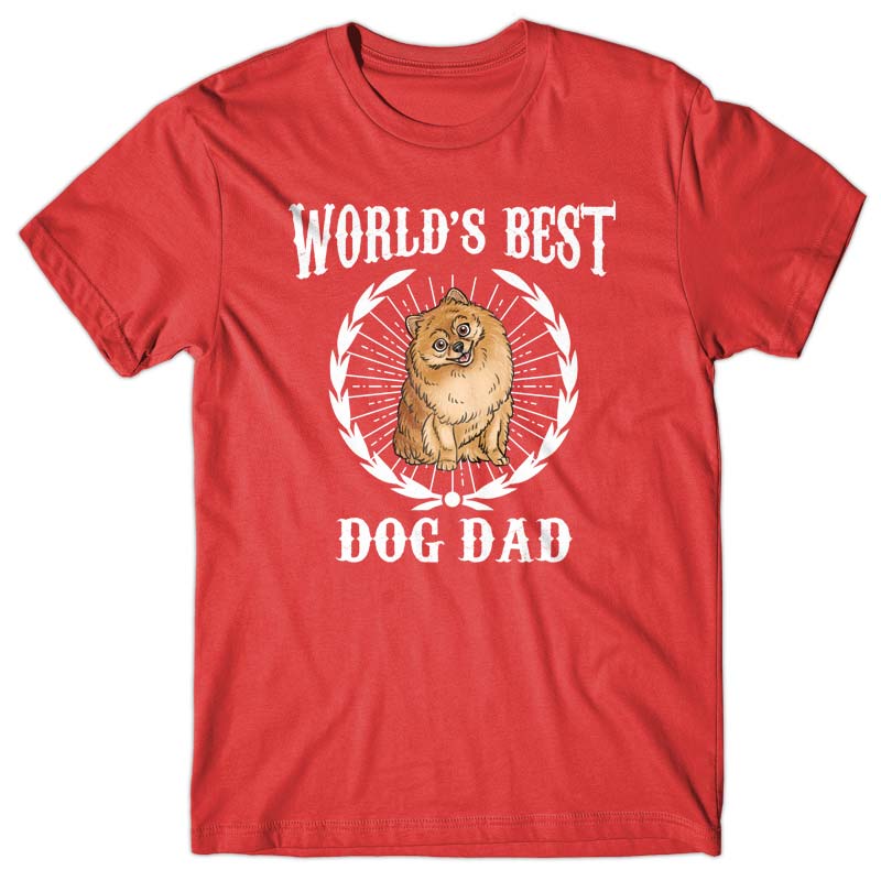 World's Best Dog Dad (Pomeranian) T-shirt