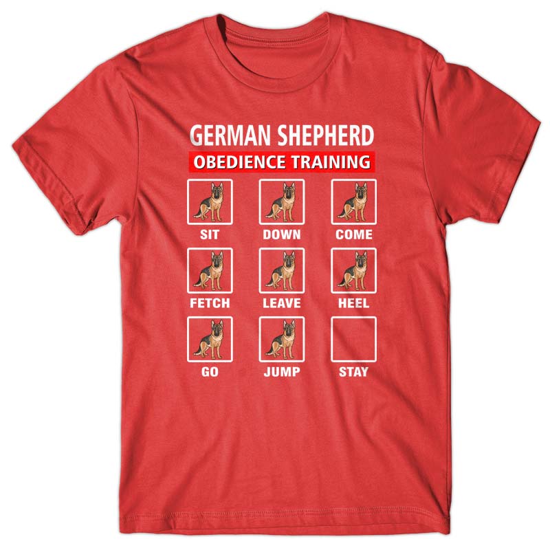 German Shepherd obedience training T-shirt