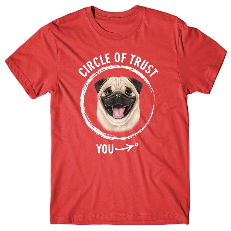 Circle of trust (Pug) T-shirt