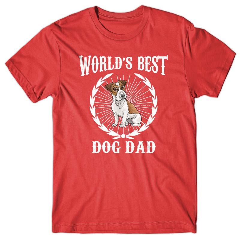 World's Best Dog Dad (Jack Russell) T-shirt