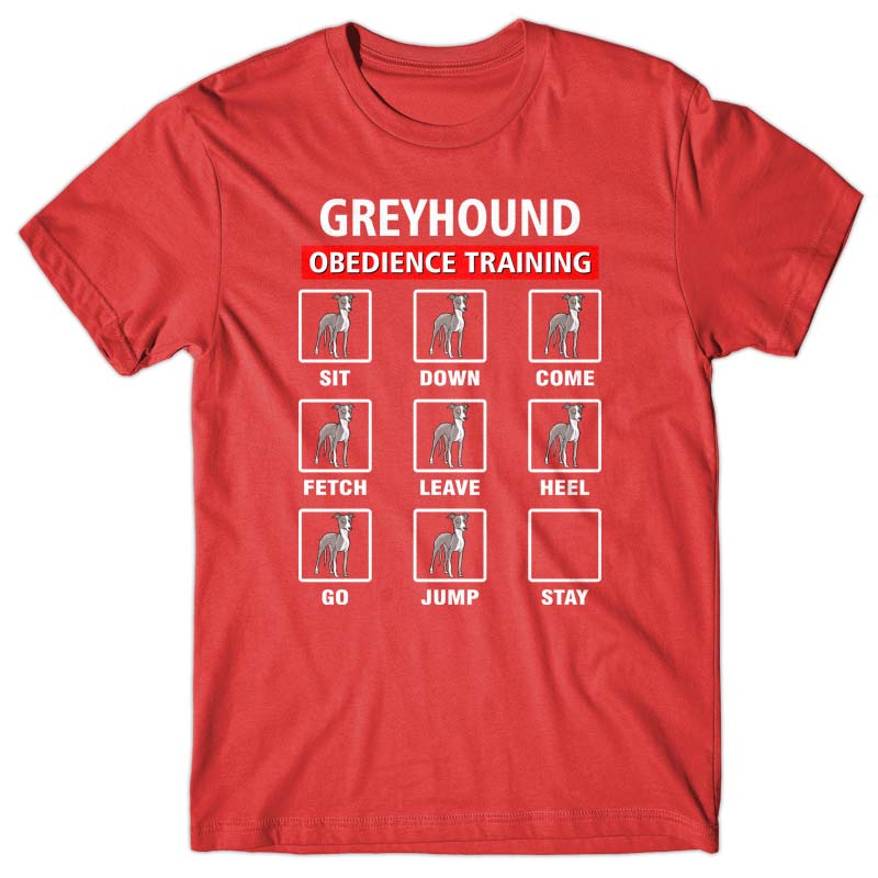 Greyhound obedience training T-shirt