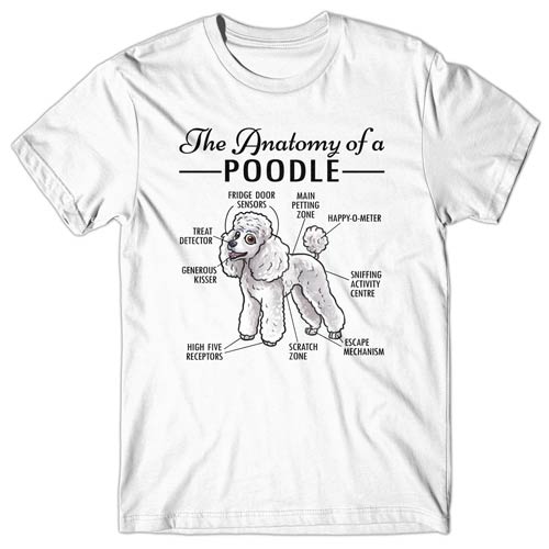 Anatomy of a Poodle T-shirt