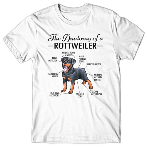 Anatomy of a Rottweiler T-shirt