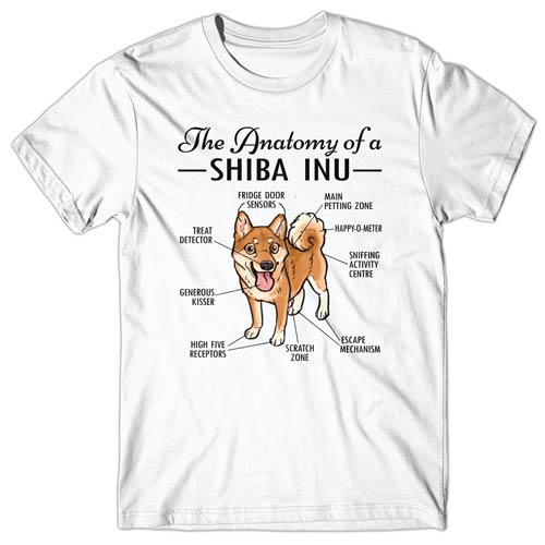 Anatomy of a Shiba Inu T-shirt