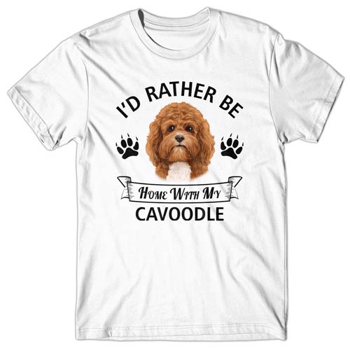 I'd rather be home with my Cavoodle T-shirt