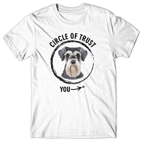 Circle of trust (Miniature Schnauzer) T-shirt