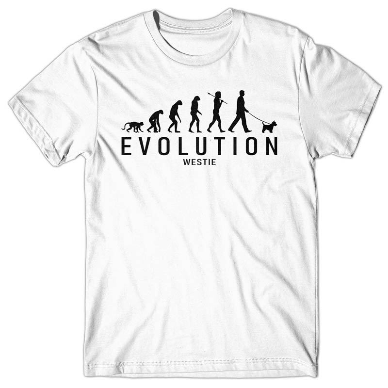 Evolution of Westie T-shirt