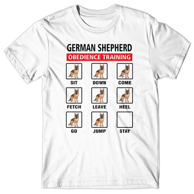 German Shepherd obedience training T-shirt