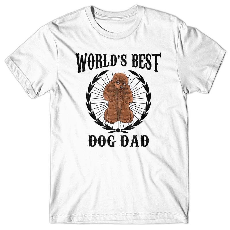 World's Best Dog Dad (Poodle) T-shirt