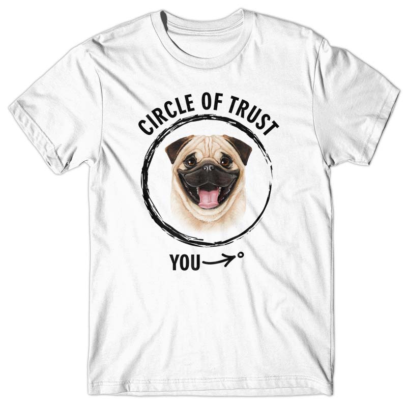 Circle of trust (Pug) T-shirt