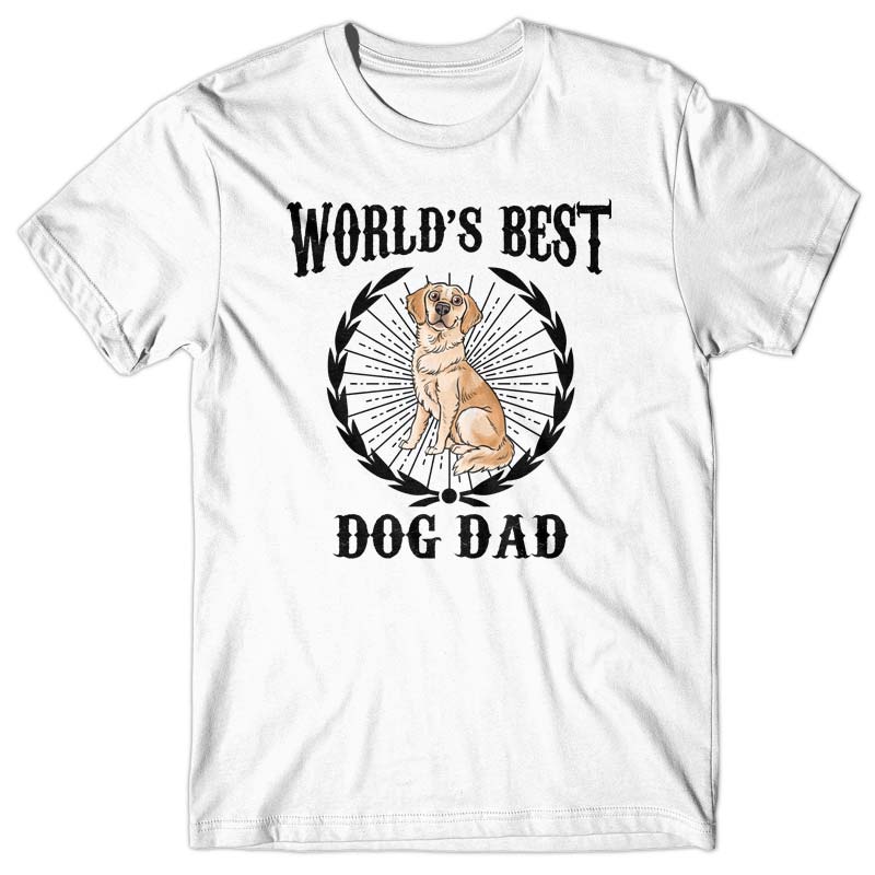 World's Best Dog Dad (Golden Retriever) T-shirt