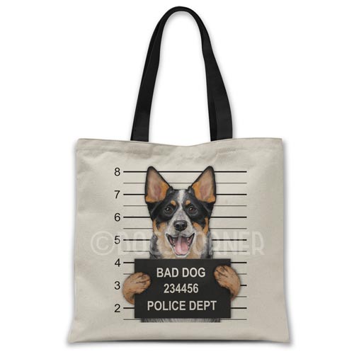 australian-cattle-dog-mugshot-tote-bag