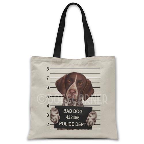 german-pointer-mugshot-tote-bag