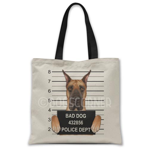 Great-dane-mugshot-tote-bag