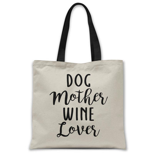 Dog-mother-wine-love-tote-bag